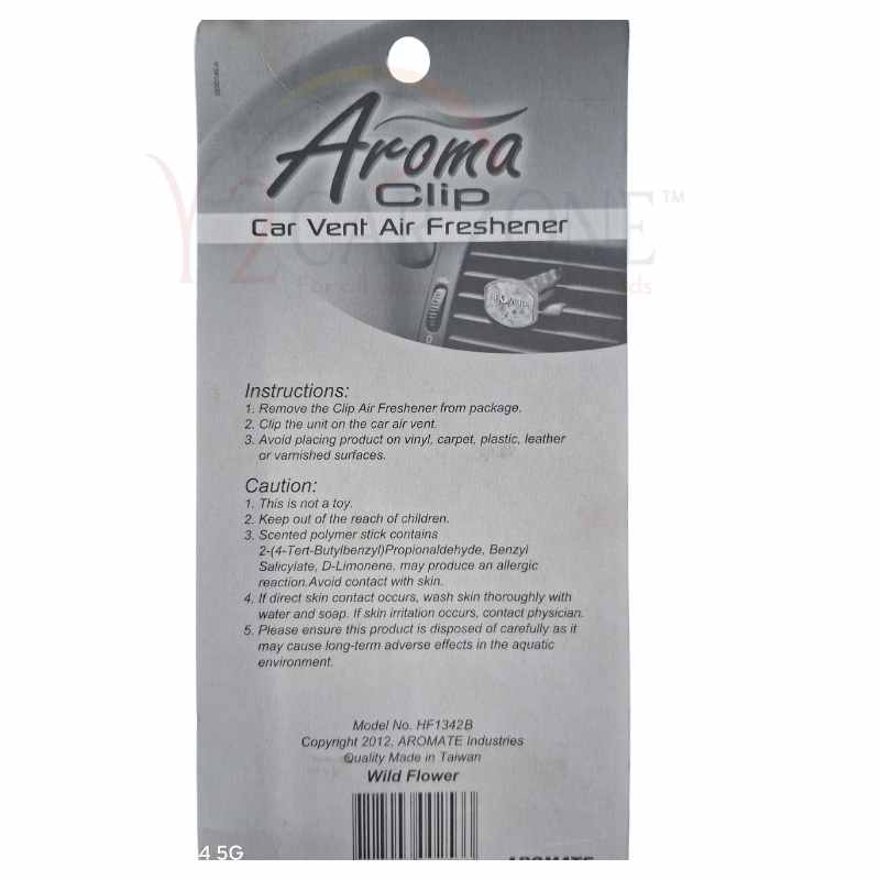 Aroma clip A/C vent air freshener