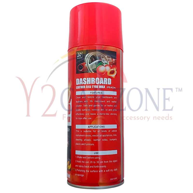 Dashboard and Leather Polish Wax - Red