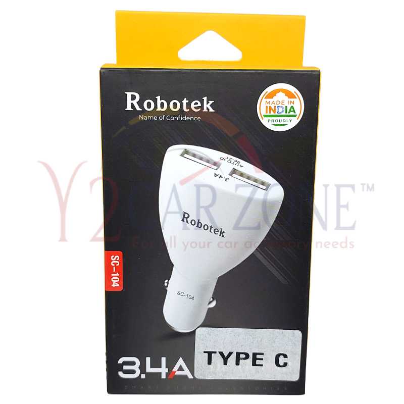 Robotek Type C Quick Car charger  SC-104