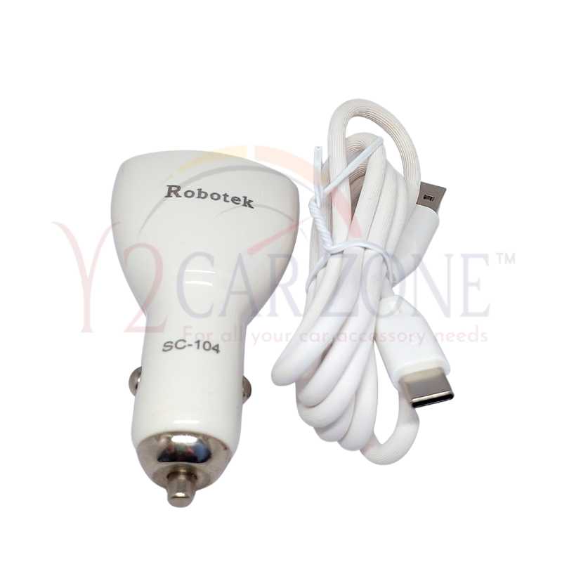 Robotek Type C Quick Car charger  SC-104