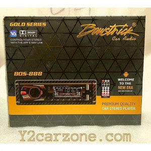 Single din car radio store with bluetooth